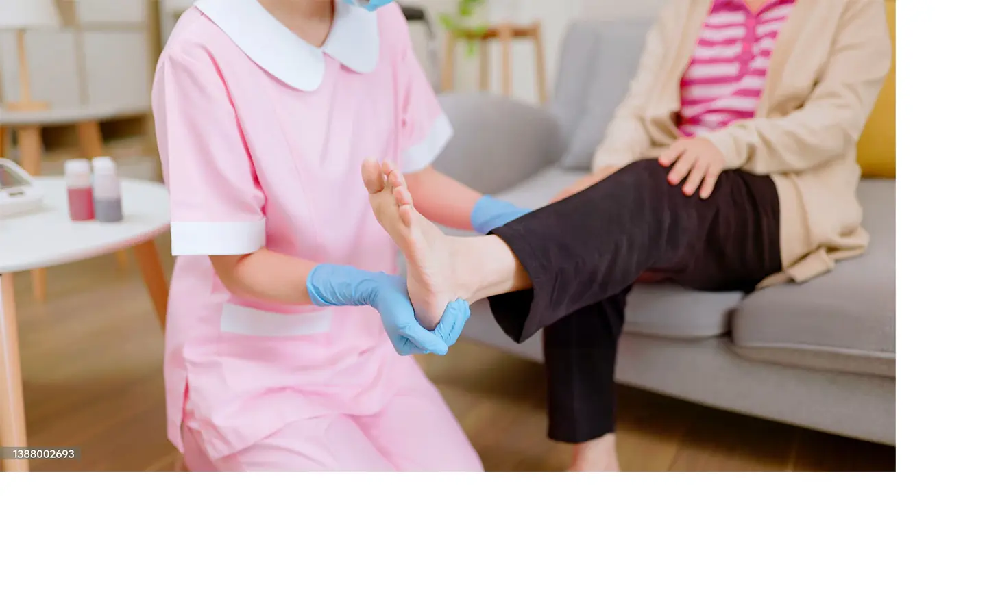 フットケアの様子